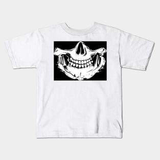 half skull skull - TMJ with nose Kids T-Shirt